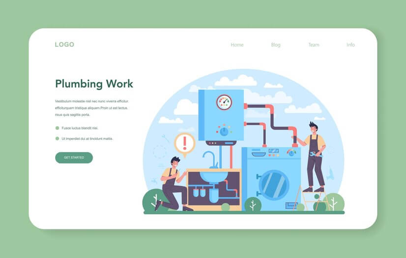 Plumbing webpage