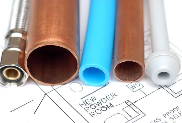 Pipes (both copper and plastic)