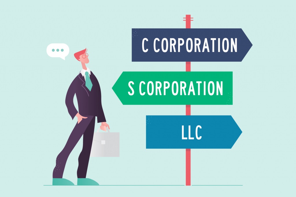 Choose between a sole proprietorship, partnership, or limited liability company.