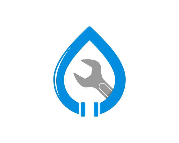 Picture-based plumber logo