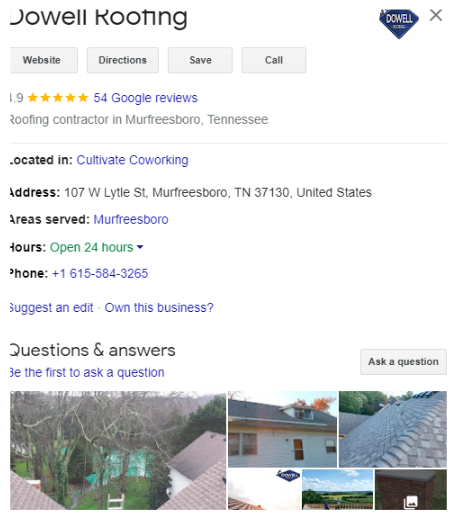 Claim Your Roofing Google Maps Listing