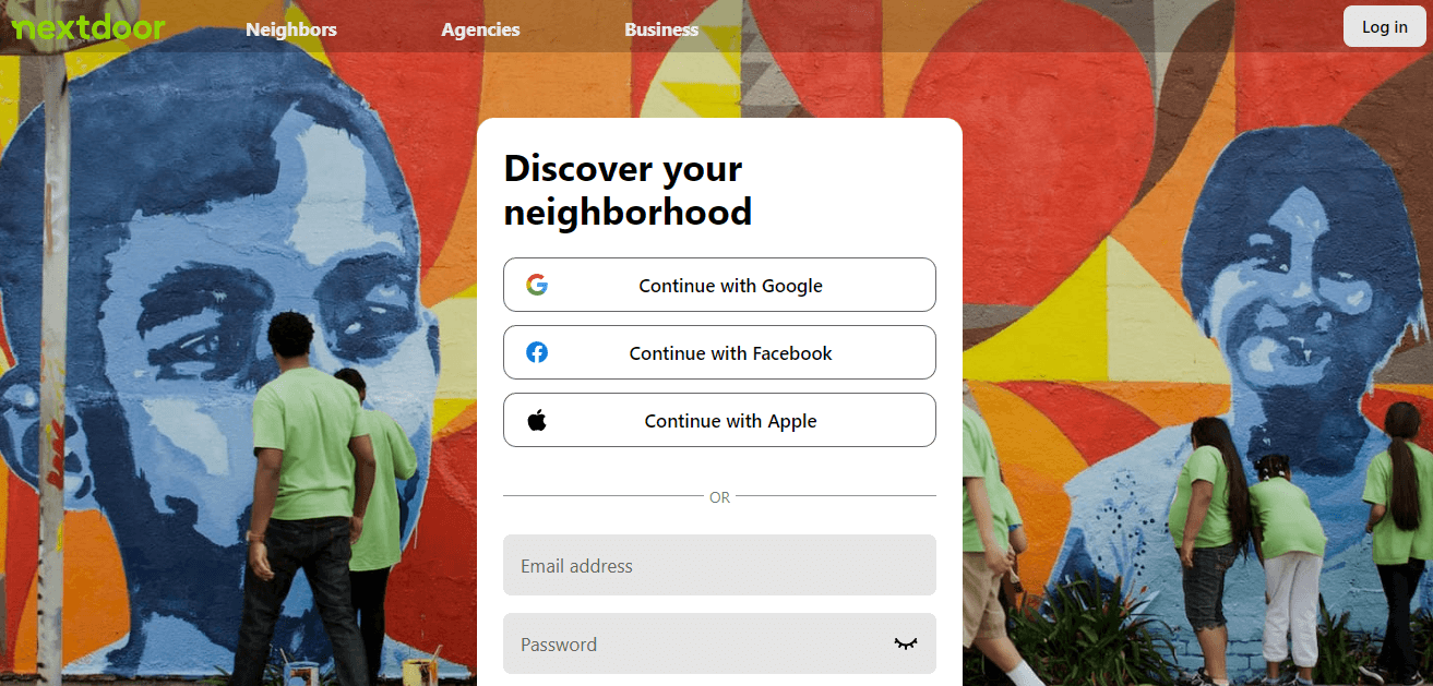 Nextdoor website