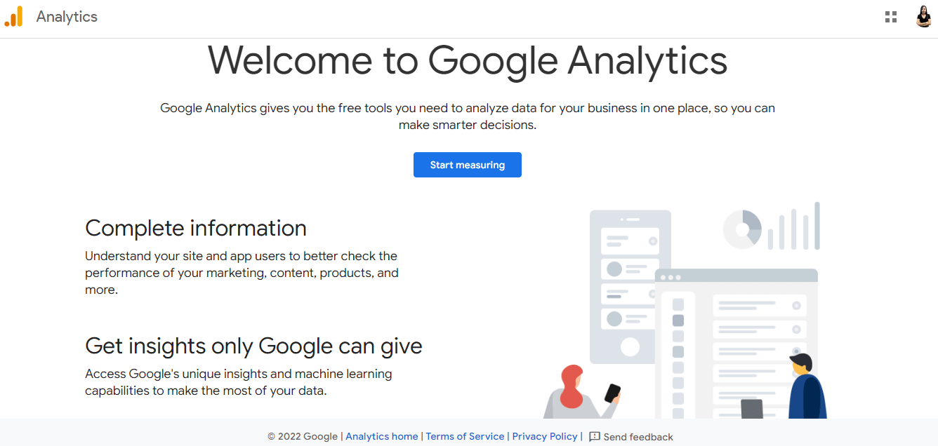 Google Analytics website